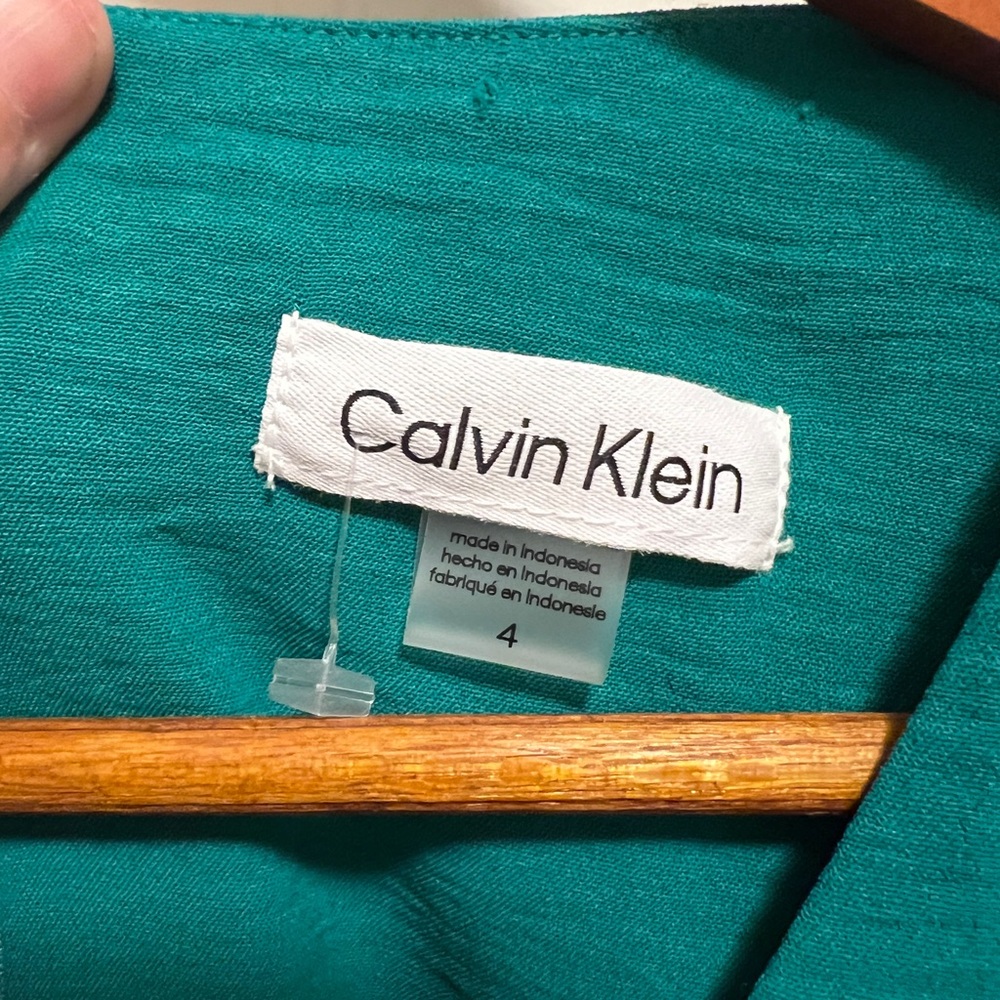 Calvin Klein Green Sleeveless Sheath jump suit - Picture 6 of 8